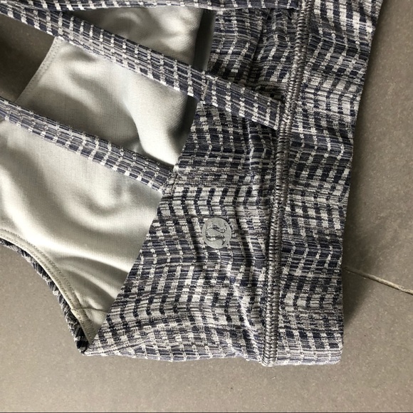 Lululemon Energy Bra Power Luxtreme Arrow Jacquard Battleship Silver Spo… - Picture 6 of 7